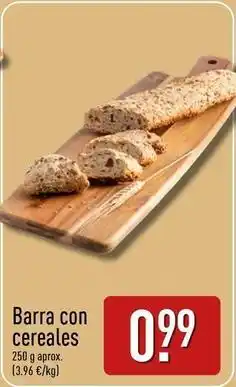 ALDI Barra con cereales oferta