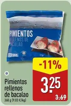 ALDI Pimientos rellenos de bacalao oferta