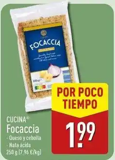ALDI La cuina - focaccia oferta