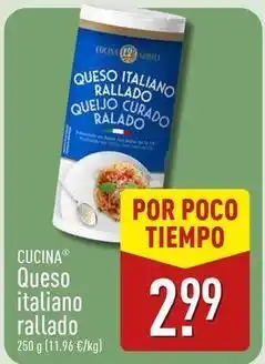 ALDI La cuina - queso italiano rallado oferta