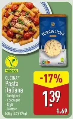 ALDI La cuina - pasta italiana oferta