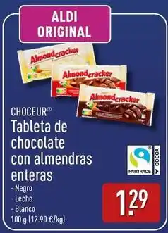 ALDI Aldi - tableta de chocolate con almendras enteras oferta
