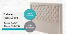 Mubak Cabecero oferta