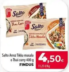 Spar Tenerife Findus - salto arroz tikka masala o thai curry oferta
