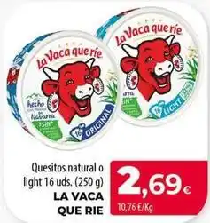 Spar Tenerife La vaca que ríe - quesitos natural o light oferta