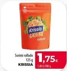 Spar Tenerife Krissia - surimi rallado oferta