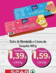 Spar Tenerife Tirma - dulce de membrillo o crema de guayaba oferta