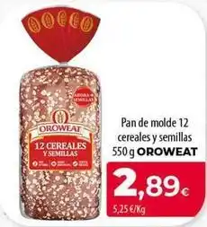 Spar Tenerife Oroweat - pan de molde 12 cereales y semillas oferta