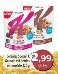 Spar Tenerife Kellogg's - cereales special k granola red berries o chocolate oferta