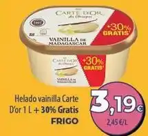 Spar Tenerife Frigo - helado vainilla carte d'or oferta