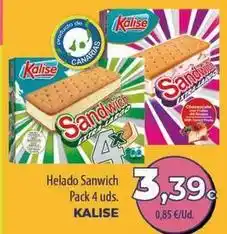 Spar Tenerife Kalise - helado sanwich oferta