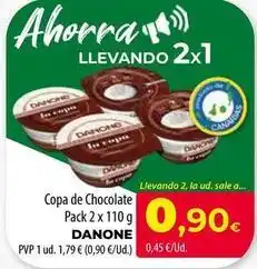 Spar Tenerife Danone - copa de chocolate oferta