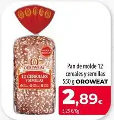 Spar Tenerife Oroweat - pan de molde 12 cereales y semillas oferta