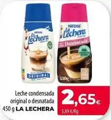 Spar Tenerife La lechera - leche condensada original o desnatada oferta