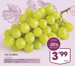Supermercados Plaza Victoria - uva de mesa oferta