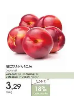 Supermercados Plaza Origen - nectarina roja oferta