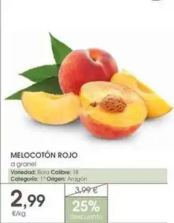 Supermercados Plaza Bora - melocoton rojo oferta
