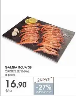 Supermercados Plaza Origen - gamba roja 3b oferta