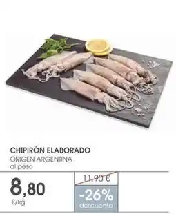 Supermercados Plaza Origen - chipiron elaborado oferta