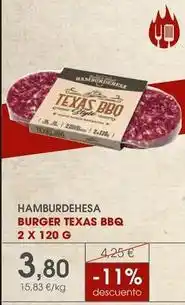 Supermercados Plaza Texas - hamburger bbq oferta