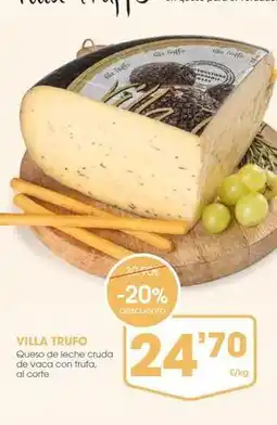 Supermercados Plaza Queso de leche cruda de vaca con trufa oferta