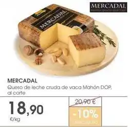 Supermercados Plaza Mercadal - queso de leche cruda de vaca mahon dop oferta