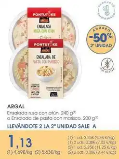 Supermercados Plaza Argal - ensalada rusa con atun oferta