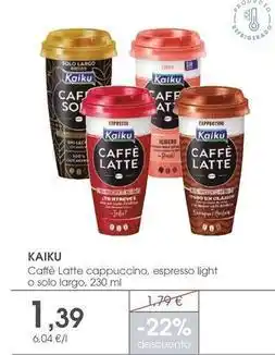 Supermercados Plaza Kaiku - caffè latte cappuccino oferta