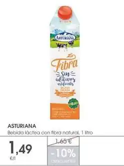Supermercados Plaza La asturiana - bebida lactea con fibra natural oferta