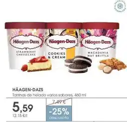 Supermercados Plaza Häagen-dazs - tarrinas de helado oferta
