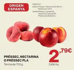 El Corte Inglés Origen - préssec, nectarina o préssec pla oferta