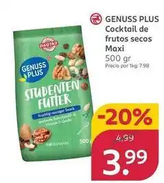 Rossmann Genuss plus - cocktail de frutos secos maxi oferta
