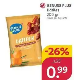 Rossmann Genuss plus - dátiles oferta