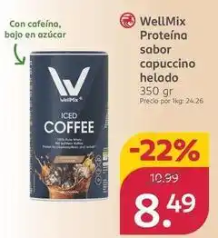 Rossmann Wellmix - proteina sabor capuccino helado oferta