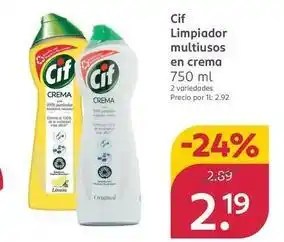 Rossmann Cif - limpiador multiusos en crema oferta