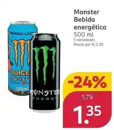 Rossmann Monster - bebida energética oferta