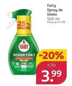 Rossmann Fairy - spray de limon oferta