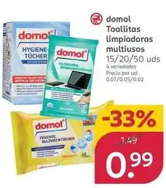 Rossmann Domol - toallitas limpiadoras multiusos oferta