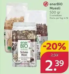 Rossmann Enerbio - muesli oferta