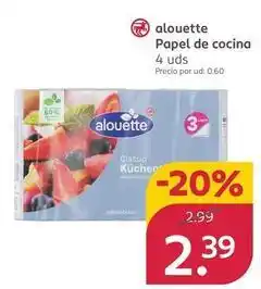 Rossmann Alouette - papel de cocina oferta