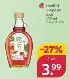 Rossmann Enerbio - sirope de arce oferta