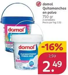 Rossmann Domol - quitamanchas en polvo oferta