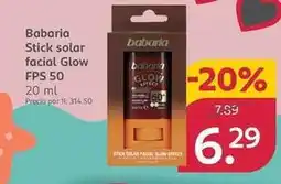 Rossmann Babaria - stick solar facial glow fps 50 oferta