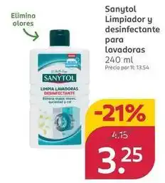 Rossmann Sanytol - limpiador y desinfectante para lavadoras oferta