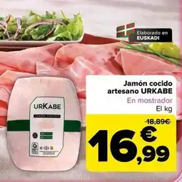 Carrefour Urkabe - jamon cocido artesano oferta