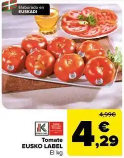 Carrefour Euskolabel - tomate oferta