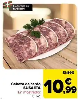 Carrefour Susaeta - cabeza de cerdo oferta