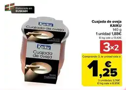 Carrefour Kaiku - cuajada de oveja oferta