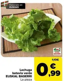 Carrefour Euskal baserri - lechuga batavia verde oferta