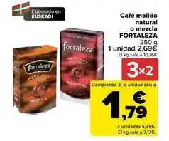 Carrefour Fortaleza - café molido natural o mezcla oferta